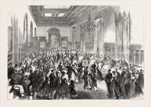 CLOSING OF THE HAVRE MARITIME EXHIBITION: BALL AT THE HOTEL DE VILLE, FRANCE, 1868