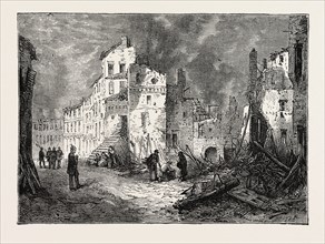 THE FRANCO-PRUSSIAN WAR: RUINS OF THIONVILLE, AFTER THE BOMBARDMENT BY THE PRUSSIANS, FRANCE, 1871