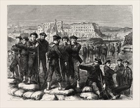 THE FRANCO-PRUSSIAN WAR: THE SAILORS REFUSING TO EVACUATE FORT MONTROUGE, FRANCE, 1871