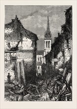 THE FRANCO-PRUSSIAN WAR: RUE DE L'EGLISE, ST. CLOUD, FRANCE, 1871