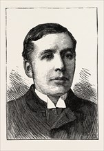 GEORE OWEN, SECRETARY OF THE CARNARVONSHIRE CONSTITUTIONAL ASSOCIATION, 1888 engraving