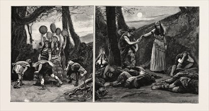 SCENES FROM THE SORCERESS, 1888 engraving