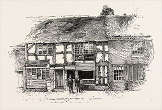 HOUSE IN WHICH SHAKESPEARE WAS BORN As it was before the Restoration, STRATFORD-ON-AVON, UK,