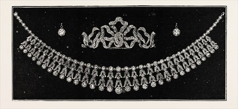 DIAMOND TIARA, NECKLACE, AND EAR RINGS PRESENTED TO HER EXCELLENCY LADY LOCH BY THE LADIES OF