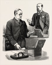 CALLING THE JURY, engraving 1890, UK, U.K., Britain, British, Europe, United Kingdom, Great