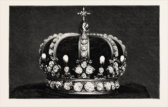 THE PRUSSIAN CROWN TO BE WORN BY THE EMPEROR, WILLIAM II., engraving 1890