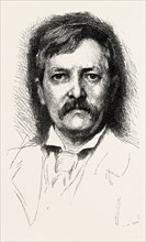 MR. H. M. STANLEY BY H. HERKOMER, engraving 1890