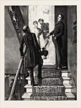 DRAWN BY PERCY MACQUOID, THE STAIRS, Percy Macquoid, 1852-1925, was an English artist and