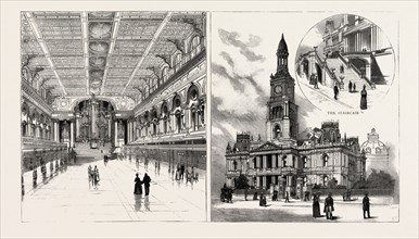 THE CENTENNIAL, HALL AT SYDNEY, NEW SOUTH WALES, AUSTRALIA, engraving 1890