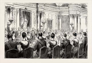 THE BANQUET GIVEN BY SIR EDWARD AND LADY ERMYNTRUDE MALET AT THE BRITISH EMBASSY, BERLIN GERMANY,
