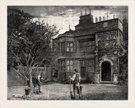 DRAWN BY PERCY MACQUOID, THE MANOR HOUSE, engraving 1890