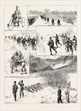 WITH THE ROYAL MARINE CYCLISTS FROM WALMER TO THE BATTLE OF TOLSFORD HILL, FROM SKETCHES BY OUR