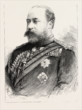 THE IMPERIAL INSTITUTE, LONDON, HIS ROYAL HIGHNESS THE PRINCE OF WALES, engraving 1890, UK, U.K.,