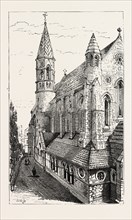 THE CRIMEAN MEMORIAL CHURCH, ISTANBUL, CONSTANTINOPLE, TURKEY, engraving 1890, engraved image,
