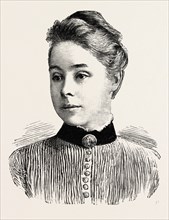 MISS PHILIPPA FAWCETT, Above the Senior Wrangler, engraving 1890, UK, U.K., Britain, British,