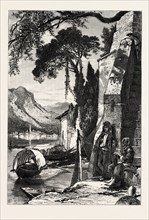 ISOLA BELLA, LAGO MAGGIORE, the Italian lakes, Italy, 19th century engraving