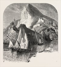 Porto Venere, Spezia, La Spezia, the Cornice road, Liguria, Italy, 19th century engraving