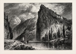MUNSTER-AM-STEIN, GERMANY, 19th century engraving