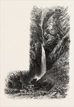 Cascade d'Enfer, THE PYRENEES, FRANCE, 19th century engraving