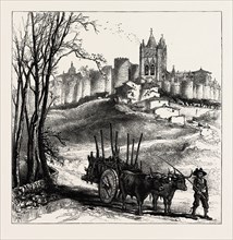 Avila, Spain, 19th century engraving