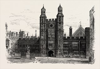 Interior of the Quadrangle, Eton College, UK, U.K., Britain, British, Europe, United Kingdom, Great