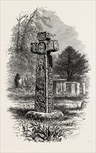 Cross at Eyam, the dales of Derbyshire, UK, U.K., Britain, British, Europe, United Kingdom, Great