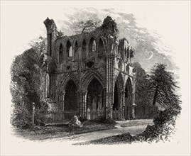 Sir Walter Scott's Tomb, Dryburgh Abbey, Edinburgh and the South Lowlands, Scotland, Great Britain,