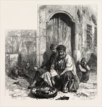 Kurdish Dealers, Constantinople, Istanbul, Turkey, 19th century engraving