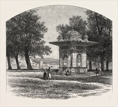 The Fountain of Sweet Waters, Constantinople, Istanbul, Turkey, 19th century engraving