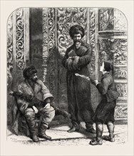Circassians in Constantinople, Istanbul, Turkey, 19th century engraving
