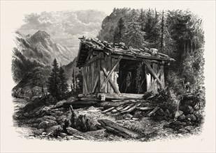 HEILIGEN DREI BRUNNEN, AUSTRIA, 19th century engraving