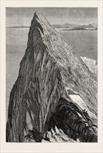 GIBRALTAR AND AFRICA, 19th century engraving