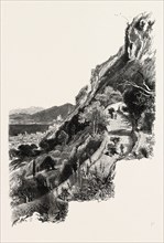 Windmill Hill road, Gibraltar and Ronda, 19th century engraving