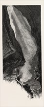 In the Gorge of Pfafers, Switzerland, 19th century engraving