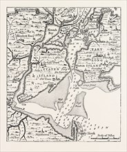 MAP OF NEW YORK ABOUT THE MIDDLE OF THE EIGHTEENTH CENTURY, From Popple's Atlas, UNITED STATES OF