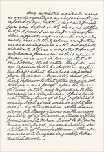 FACSIMILE OF A PORTION OF A LETTER FROM WASHINGTON, ADDRESSED TO SIR J. SINCLAIR, BART., 1870s