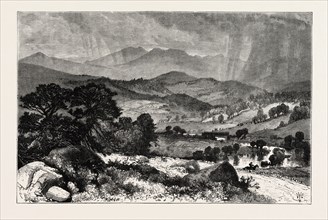 MOUNT MANSFIELD, VERMONT, UNITED STATES OF AMERICA, US, USA, 1870s engraving