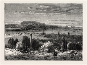 MONTREAL, CANADA, 1870s engraving