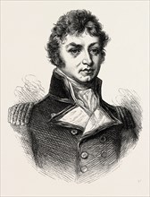 CAPTAIN (AFTERWARDS SIR PHILIP) BROKE. (From a Portrait published in 1815.) His most notable