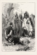 POCAHONTAS SAVES CAPTAIN SMITH'S LIFE. Pocahontas, born Matoaka, and later known as Rebecca Rolfe,