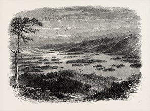VIEW IN NEW HAMPSHIRE, UNITED STATES OF AMERICA, US, USA, 1870s engraving