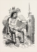 NORTH AMERICAN INDIAN, US, USA, 1870s engraving