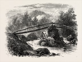 SOURCE OF THE JUNIATA, PENNSYLVANIA, UNITED STATES OF AMERICA, US, USA, 1870s engraving