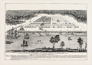A View of the Town of Savannah, in the Colony of Georgia, in South Carolina, 1741. UNITED STATES OF