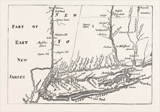 NEW YORK AT THE BEGINNING OF THE EIGHTEENTH CENTURY. (From Mather's Magnalia.) UNITED STATES OF