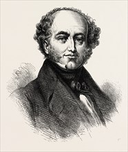 PRESIDENT VAN BUREN, He was the eighth President of the United States, US, USA, 1870s engraving