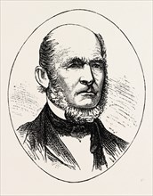 HEBER KIMBALL, 1801-1868, LEADER IN THE LATTER DAY SAINT MOVEMENT, US, USA, 1870s engraving