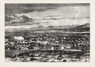 GREAT SALT LAKE CITY, UNITED STATES OF AMERICA, US, USA, 1870s engraving