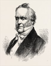 PRESIDENT BUCHANAN, He was the 15th President of the United States, 1870s engraving