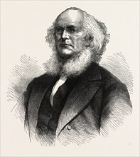 HORACE GREELEY, He was an American newspaper editor, a founder of the Liberal Republican Party, a